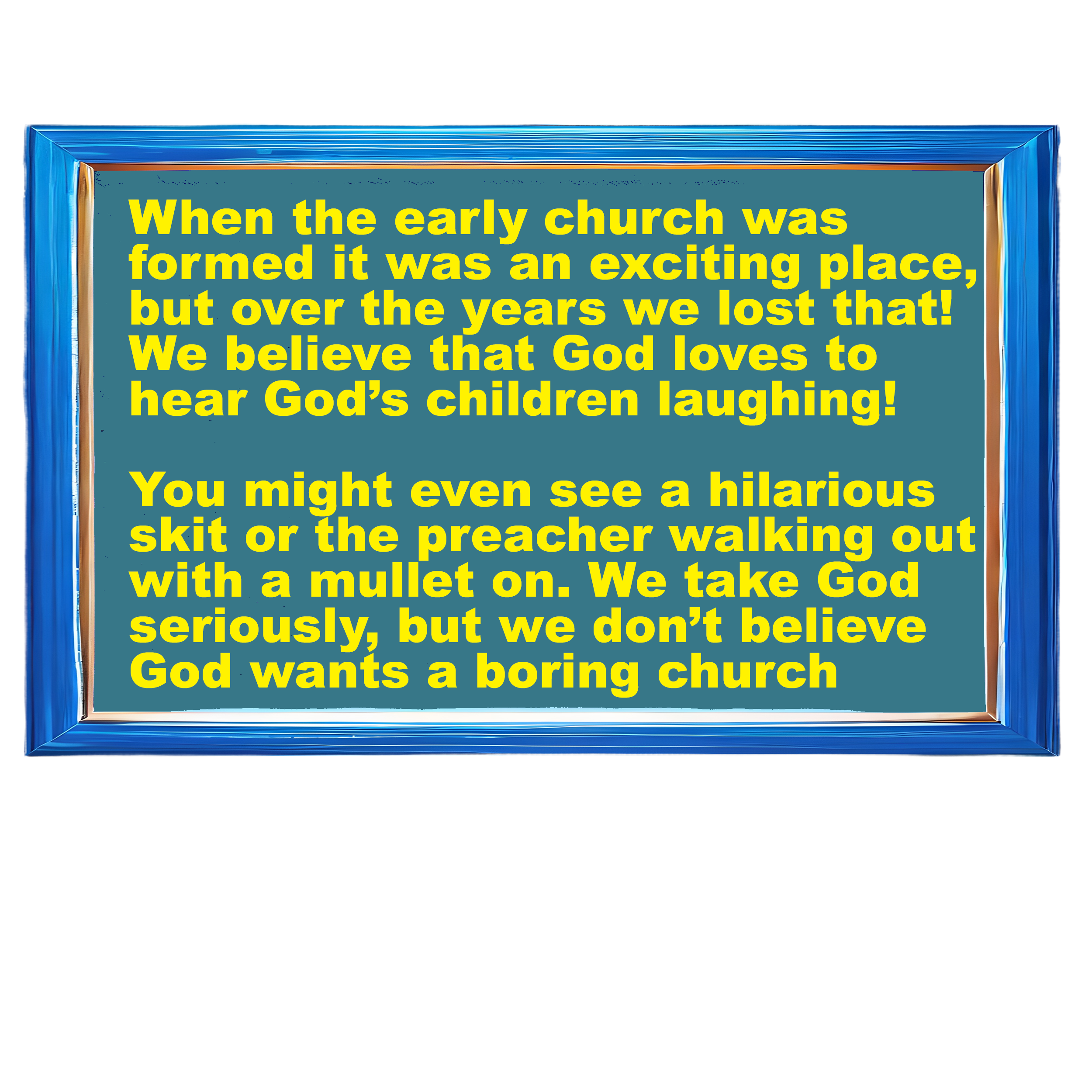 church is fun frame 2